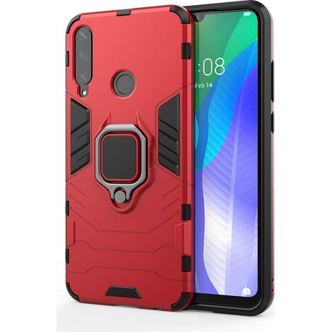 CUSTODIA PROTETTIVA PER HONOR 20e ROSSA CON SUPPORTO MAGNETICO RESISTENTE (1/5)