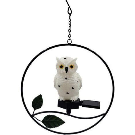 Lampes solaires à suspendre pour extérieur, lampes de jardin d'extérieur en forme de hibou - Lumière décorative pour extérieur, fête, jardin, terrasse
