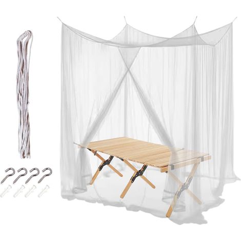 Moustiquaire De Lit D'Été Barrière Anti-Mouches Installation Facile Moustiquaire Camping Portable Pour gazebo tente dortoir camping randonnée terrasse adultes couple (1/5)