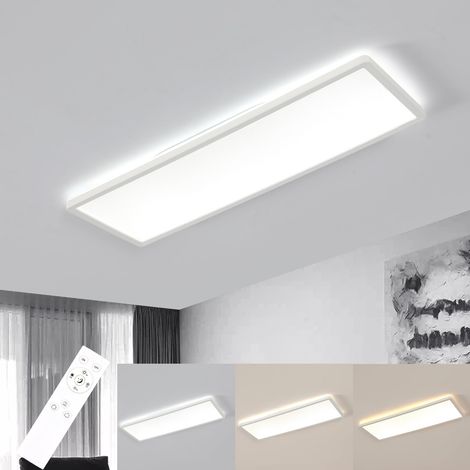 Plafonnier LED Dimmable, 24W 3000K-6500K, Rectangulaire, 58cm (1/5)
