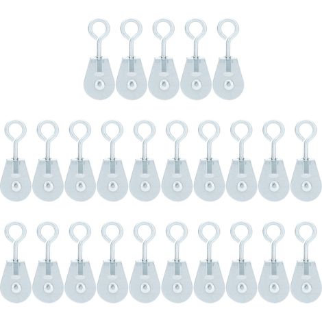 Set di 25 pulegge – resistenti, portatili, piccole, compatte – attrezzatura per serra – agricoltura