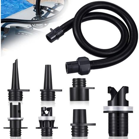 sup Pumpe Adapter Kit - Tuyau à Air Gonflable avec 6 Buses De Valve d'air,Accessoires De Rechange pour Stand Up Paddle Et Gonflables pour Paddle,Kit Adaptateur Pompe Sup (1/5)