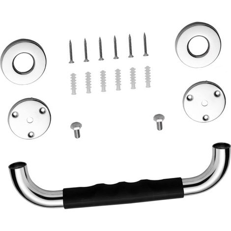 Barre appui sécurité – bras douche – triangle stable – acier inoxydable 304 – antidérapant – baignoire / toilette