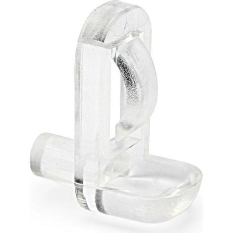soporte estante diam 5mm para cristal 1540 a presion nylon transparente