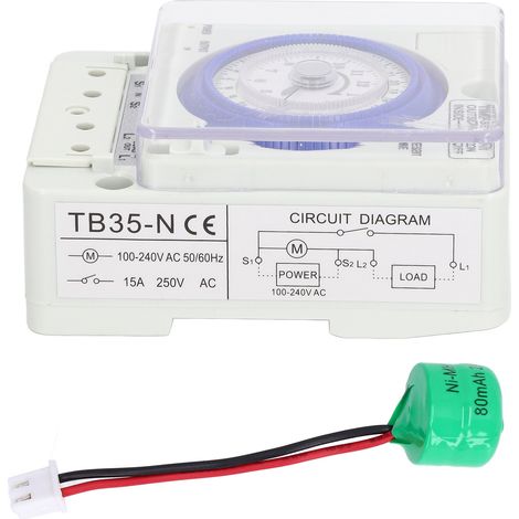 Minuterie mécanique, accessoire de contrôleur 24 heures pour four léger 100-240V AC (1/5)