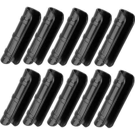 Connecteurs de serre noirs φ25, longueur 81 mm, paquet de 20 pour structures en tubes PVC (1/4)