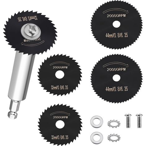Coupe-Tube Intérieur en PVC, Pipe Cutter 5 Lames de Scie de Rechange en Acier Rapide Tige Hexagonale 1/4" Coupe Tube ABS Outils de Plomberie pour Perceuse et Visseuse à Percussion (1/5)
