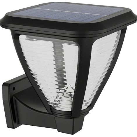 Philips LED Vapora Lampada Solare da Parete per Esterni, Luce Bianca Calda, 1.5W, IP44, Nero (1/5)