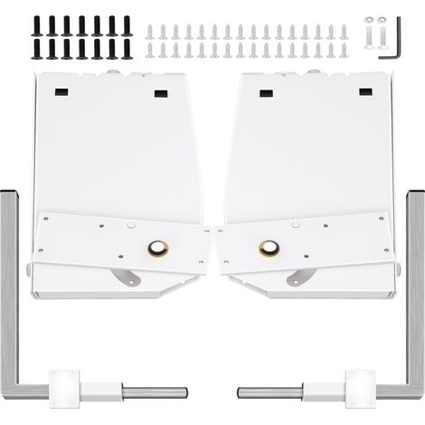 Support de sommier mural Murphy, mécanisme robuste, kit DIY pour lit King Queen (Vertical), blanc