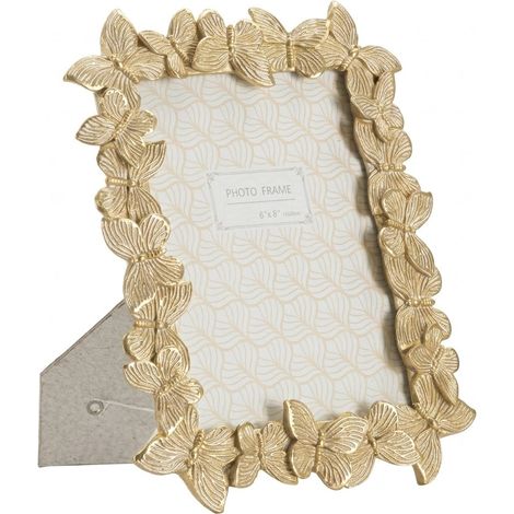 Bilderrahmen FARFALLE, Glas, gold, 15x20 cm