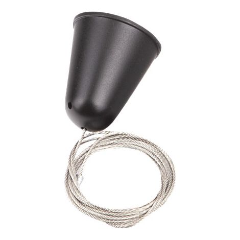 Maxlight cavo sospensione 3m nero regolabile senza staffa (1/2)