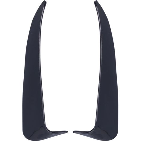2 pièces becquet de pare-chocs arrière côté Canard gauche droite adapté pour MercedesBenz classe C W205 C180 C200 (Noir brillant) (1/5)
