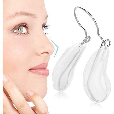 Clip per il naso – lifting del naso – rimodellamento – correzione nasale – cuscinetti in silicone – donne