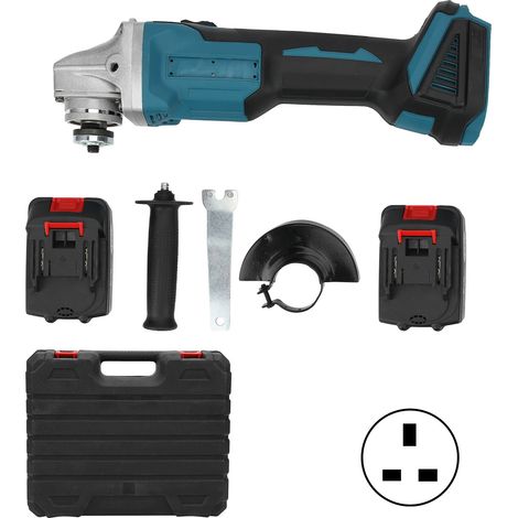 Meuleuse d'angle sans balais électrique rechargeable batterie lithium, polisseuse à disque, AC110-240V prise UK, outil rotatif portable (1/5)
