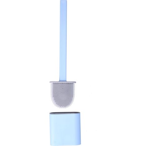 Set de Brosse de Toilettes Murale pour Salle de Bain - Nettoyage Maison Hôtel Bleu Clair (1/5)