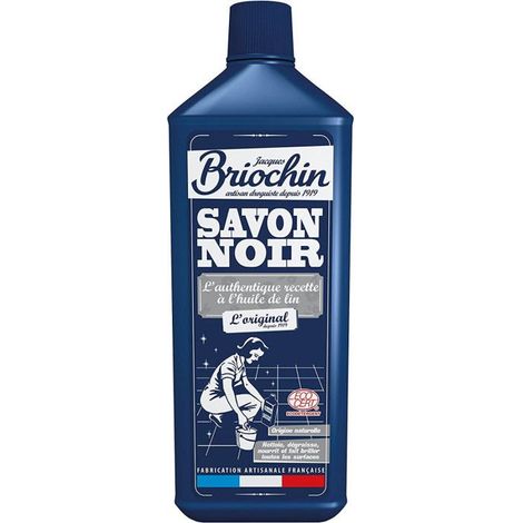 Savon noir liquide Ecocert 1 L – Nettoyant multi-surfaces hypoallergénique – Dégraisse plaques de cuisson et plans de travail – Maison Briochin (1/5)