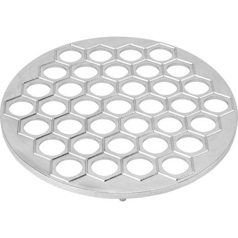 Moule à raviolis russes en alliage d'aluminium 37 trous argenté pour faire des pelmeni et dumplings (1/5)