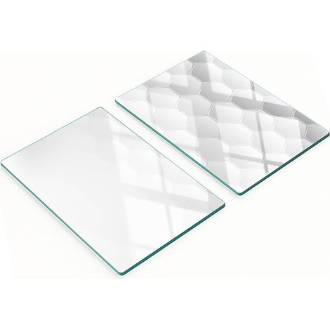 Tablas de cocina de vidrio decorativas multifuncionales hexagonales de 2x40x52 cm (1/5)