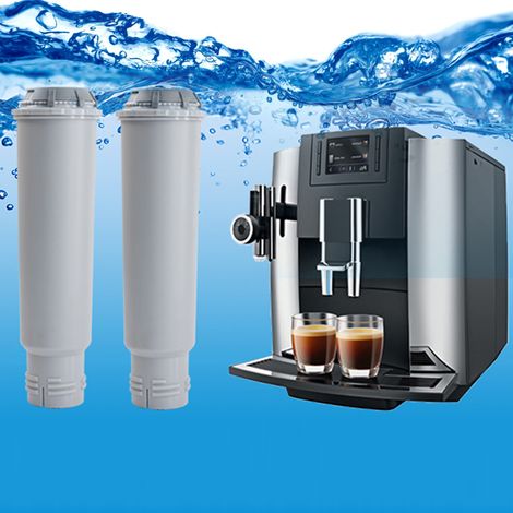 Krups F088 Kompatible Wasserfilterkartusche mit lebensmittelechtem PP und Aktivkohle - 2er-Pack graue 150-mm-Kartuschen (1/5)
