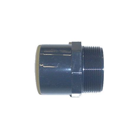 Embout PVC pression fileté B – Mâle à coller / Mâle à visser – Diamètres 25/32 – Filetage 26/34 – Raccord pour chantiers humides – Sorodist