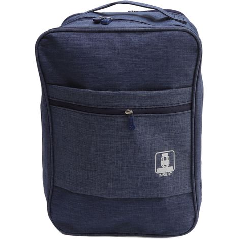 Sac de voyage à 3 compartiments pour chaussures, étanche et portable, rangement pour 3 paires, idéal pour voyage, camping et usage quotidien, bleu marine (1/5)