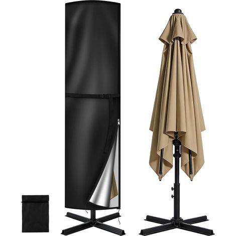 Housse de Parasol pour Parasol Droit, 220  50  50CM Housse de Protection pour Parasol avec Fermeture Éclair, Imperméable, Coupe-Vent, Anti-UV Grande Couverture de Parasol en 210D Tissu Oxford,2205050c (1/5)