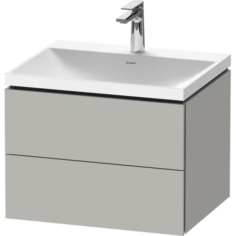 Duravit L-Cube c-shaped Ensemble suspendu, 2 tiroirs, sans
