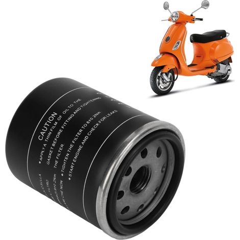 Eosnow Filtre à huile de rechange pour moto Vespa LX S ET4 GTS GTV 50 125 150 200 250 300 300i X7 X8 X9 (1/5)