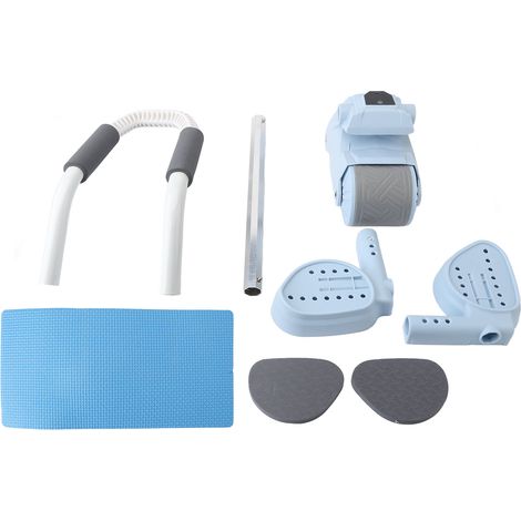 Rouleur abdominal automatique à rebond intelligent, chronométrage sans fil rechargeable, équipement AB pour maison, bleu (1/5)