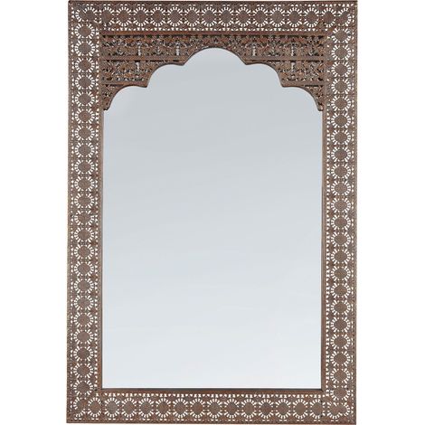 Specchio da Muro Rettangolare Medio Orientale rame 60 x 90 cm Pali