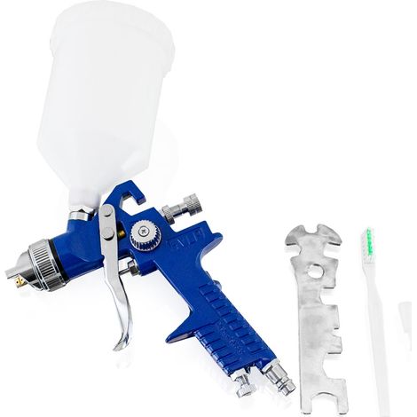 Bituxx® Lackierpistole Spraypistole Spritzpistole Farbpistole 600 ml inkl. Düse 1,4mm (1/5)