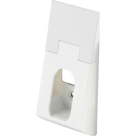 Kleiderstangenhalter passend zu Kleiderstange Ninos 30x12mm, Aluminium weiß matt lackiert (1/2)