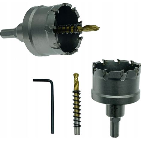 Falon-Tech Hartmetall-Lochsäge 50 mm für Metall, Edelstahl, Aluminium, Holz