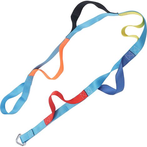 Échelle de corde d'escalade de 2 m (6,56 pi) pour enfants, 6 sections, sangles colorées, pour cabane dans les arbres. (1/5)