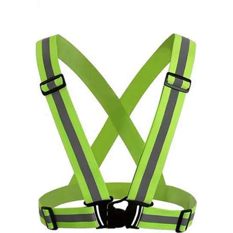 Gilet de sécurité Vélo Réflecteur Gilet Jogging Gilet de sécurité Réglable Léger Pour Courir, Moto