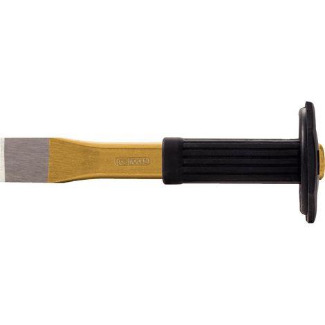 Burins plats avec poignée de sécurité, oval, 250mm (1/2)