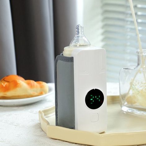 Chauffe-biberon portable - 6 réglages de température - Blanc (1/5)