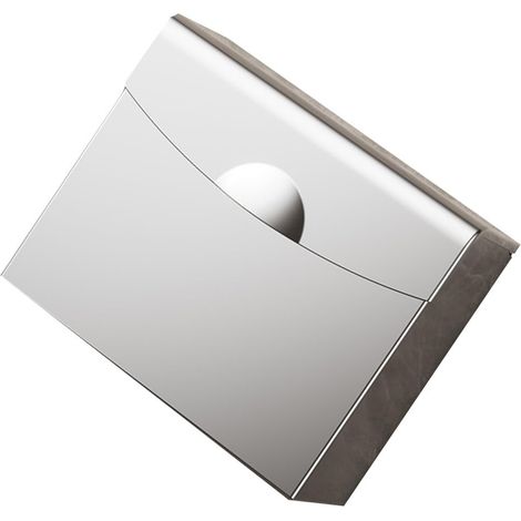 Récipient d'élimination de serviettes hygiéniques en acier inoxydable pour hygiène féminine murale avec couvercle scellé 24 x 9,66 x 20 cm (1/5)