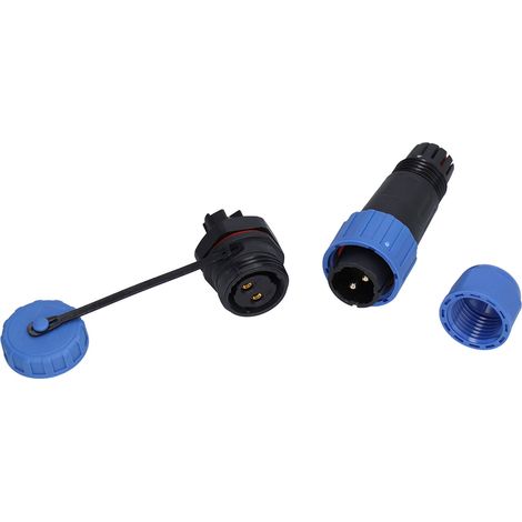 Connecteur mâle-femelle pour prise aviation LP16 2 broches, sans soudure, étanche IP68, 250 V, 20 A (1/5)