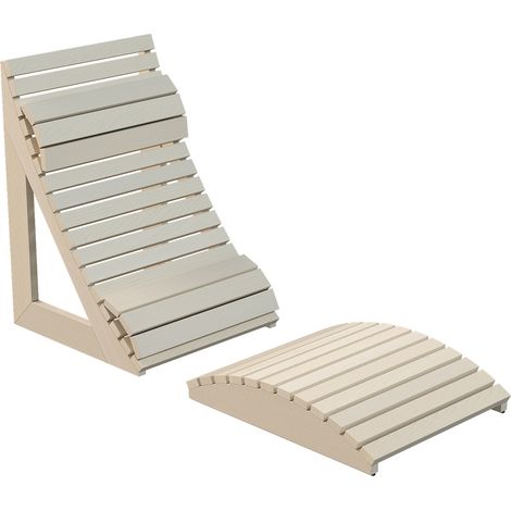Harvia Ergonomische Saunaliege Fibuflex Sauna Rückenlehne Kopfstütze Espe