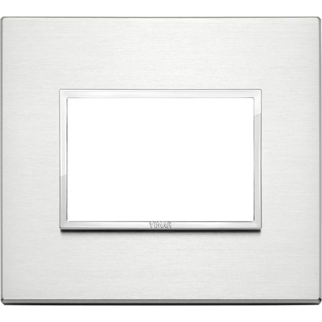 VIMAR - 21653.01 Placca 3M alluminio brillante