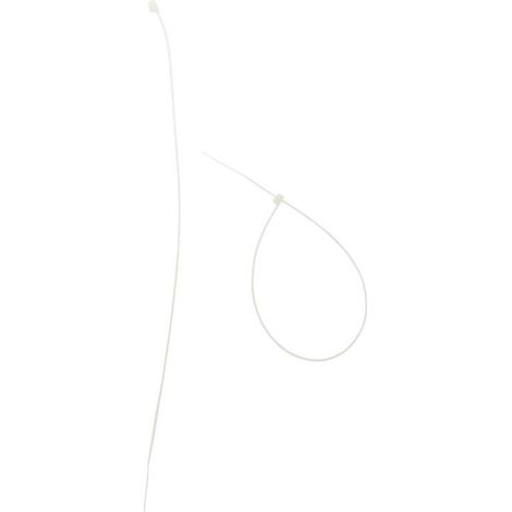 Lot de 20 colliers câblage 3,6x 300mm - Transparents - Zenitech (1/2)
