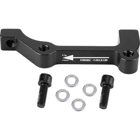 Convient aux supports de freins à disque de vélo, adaptateurs d'étrier de frein PM A-F180 IS B-F203 R180 Noir (1/5)