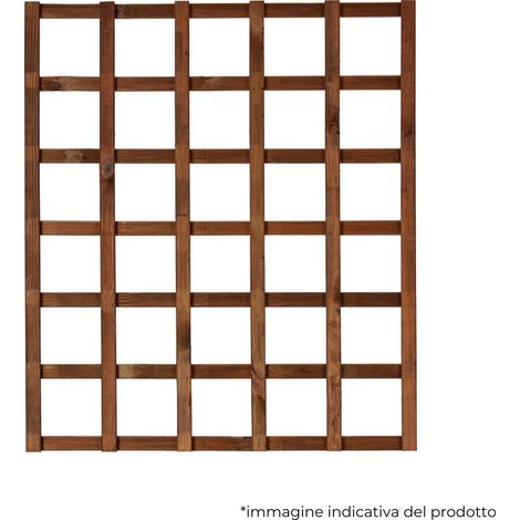 Griglia in legno per esterno Hortus color castagno 90 x 90 cm (1/3)