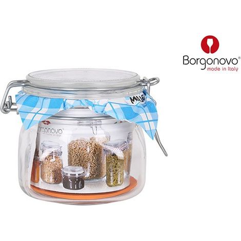(6 u.) BOTE CRISTAL HERMETICO