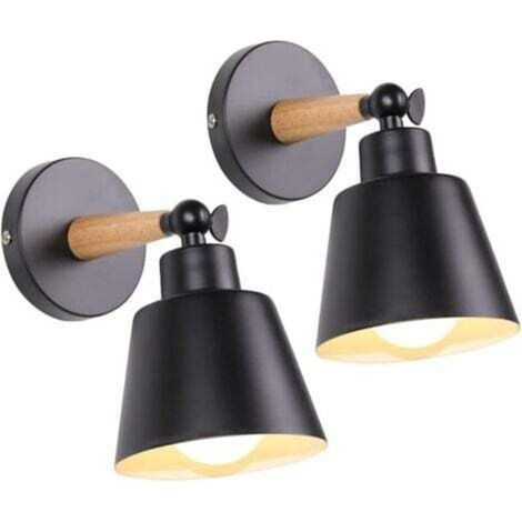 2er-Pack Vintage-Industrie-Wand- und Deckenleuchten E27, Metall, verstellbar, Retro-Wandlampe für den Innenbereich, geeignet für Schlafzimmer, Küche und Restaurant