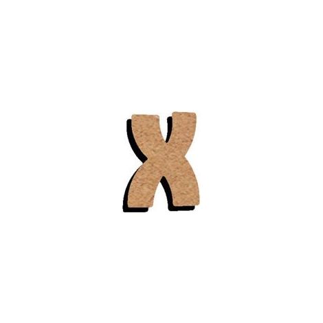 Lettre en bois médium - LE GEANT DE LA FETE - 15 cm - Marron - Adulte - Mixte - Objets décoratifs - Artisanal (1/3)