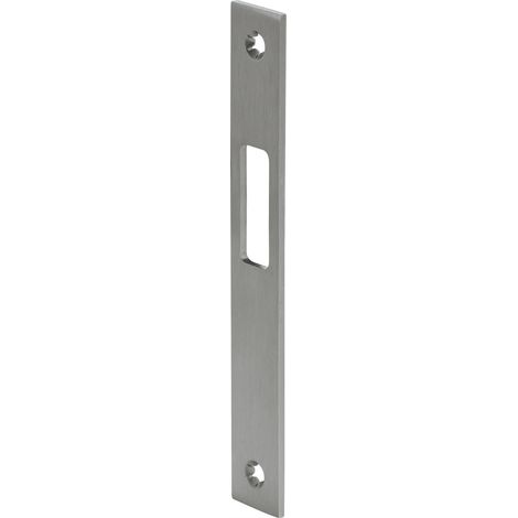 WILKA Schließblech 9317 flach für Rohrrahmen-Fallenschloss, 170x24x3mm,Edelstahl (1/3)