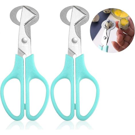 Lot de 2 ciseaux à œufs de caille en acier inoxydable, ouvre-œufs séparateur pour cuisine, maison et restaurant (1/5)