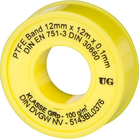 Hochtemperaturbeständiges Solar Gewindedichtband (Grobgewinde) - 12m (1/5)